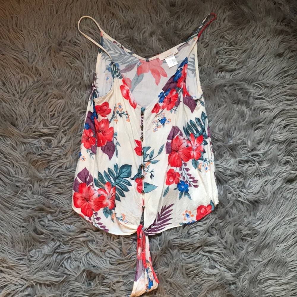 Floral tank top